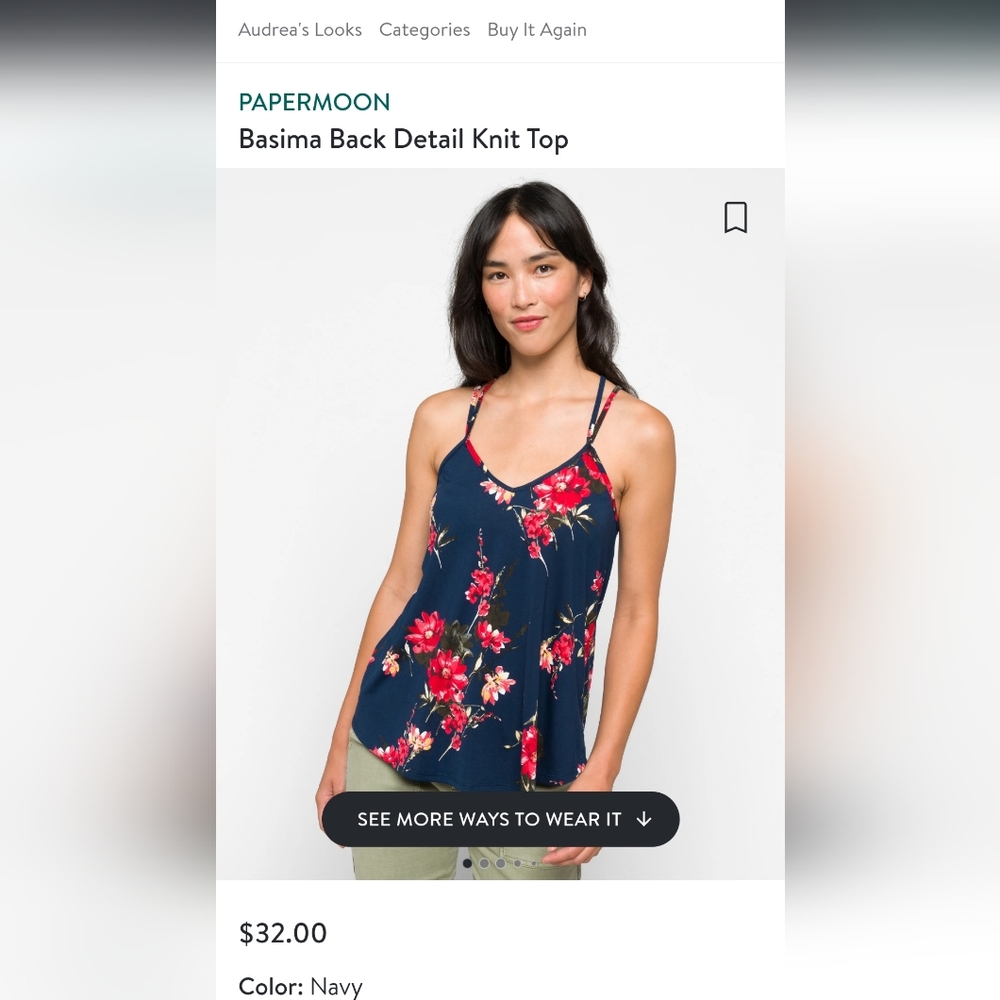Flower dress tank